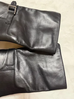 Franco Sarto Black Leather Slip on Boots(Size 8.5M) thumbnail 4
