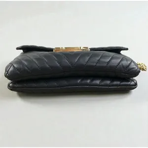 MICHAEL KORS Quilted Leather Sloan Chain Crossbody HandBag Black Clasic Elegant thumbnail 5