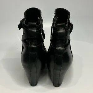 Sam Edelman Maddox‎ black leather ankle boots size 8 thumbnail 4