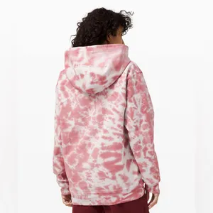 Lululemon Women’s All Yours Hoodie‎ Tie Dye Fleece Brier Rose Marmoleado Size 4 thumbnail 2