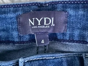 NYDJ Marilyn Straight Jeans Women’s Size 4 Medium Wash Stretch Denim thumbnail 4