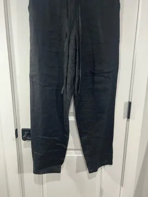 Brand New linen Set , pants and Top Black Size M thumbnail 6