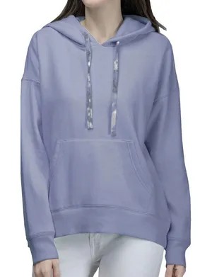 GreenTea Women’s Dusty Light Purple Spring PullOver Hoodie & TieDye Drawstring thumbnail 1