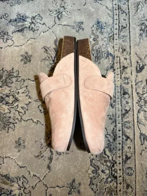 Tory Burch Mellow Mule Suede Pink/Gold thumbnail 4