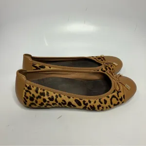 Vionic‎ Minna animal print ballet flats comfort Shoes size 7 wide thumbnail 4