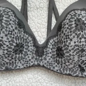 Aerie Gray‎ Lace Bra 36C Soft Stretch Lingerie Everyday Comfort thumbnail 6