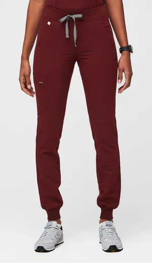Figs Zamora Jogger Scrub Pants Burgundy Maroon Size Small thumbnail 1
