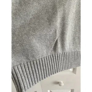 LL Bean‎ V-Neck Sweater Womens XL Grey Classic Cotton Knit Pullover Heritage thumbnail 6