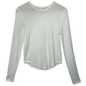 Abercrombie & Fitch Soft AF Cozy Cream Knit Long Sleeve Crew Neck Sweater Size S thumbnail 1