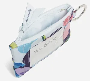 Vera Bradley NIP Zip ID Case Marian Floral Signature Cotton. thumbnail 2