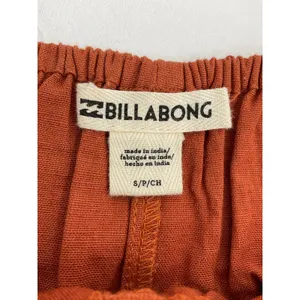 Billabong Lace and Lies Spiced Coral Crochet Trim Wide Leg Jumpsuit‎ Small NEW thumbnail 9