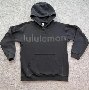 Lululemon Black Pullover Hoodie 10 Womens Athleisure Minimal Logo Sweatshirt thumbnail 1