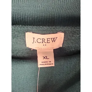 NWT J Crew Factory Womens Dark Green Jewel Button Mockneck Pullover Sweater XL thumbnail 3