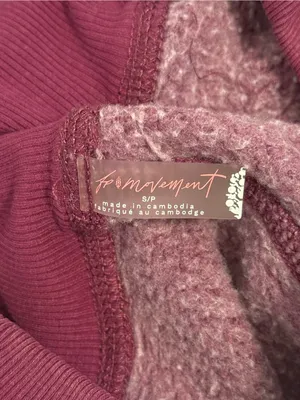 Free People Movement Final Call Sweatpants in Deep Mulberry thumbnail 4