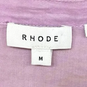 Rhode 100% Cotton Purple Ruffle Emma Mini Dress Size Medium thumbnail 3