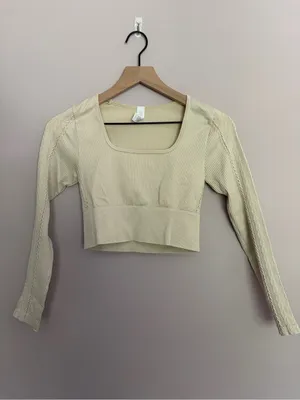 OFFLINE By Aerie Seamless Cable Square Neck Top Small thumbnail 2