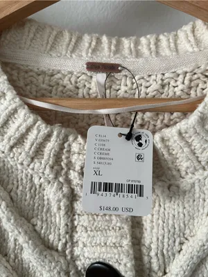 Free People Bonfire Cable Knit cardigan thumbnail 7