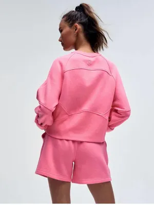 Lululemon Scuba Oversized Pullover Wordmark Sakura Pink size m/l thumbnail 5