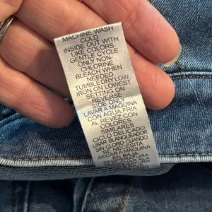 Democracy Plus Size 14 Ab Technology Wide Leg Jeans Raw Hem Patch Pockets thumbnail 5