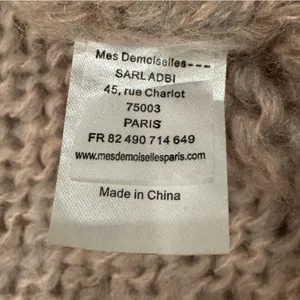Mes Demoiselles chunky Mohair Blend Sweater V-Neck size Medium oversized thumbnail 9