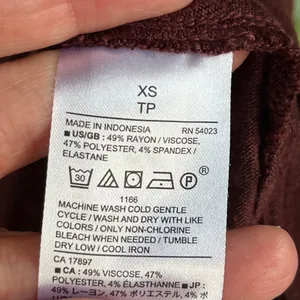 Banana Republic Factory Women's Luxespin Classic T-Shirt Bordeaux Kiss Size XS thumbnail 5
