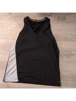 Alo Yoga Black And Gray Cool Fit Tank Size XL thumbnail 2