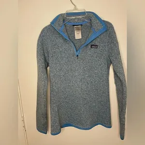 Women’s Blue Patagonia Jacket 1/4 Zip Pullover Size XS thumbnail 6