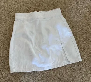 Lioness White Mini Skirt with Front Slit from Princess Polly thumbnail 1