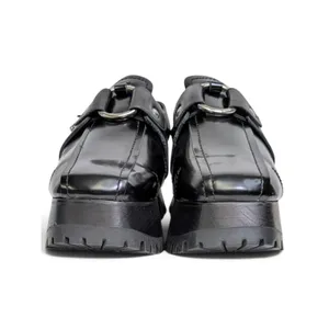 Free People Astoria Black Leather O Ring Harness Platform Clogs Sz 9.5 NWOB thumbnail 4