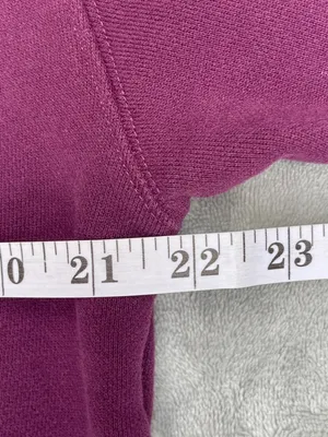 Quince Plum Heavyweight Hoodie Sweatshirt loungewear Fleece organic cotton M thumbnail 4