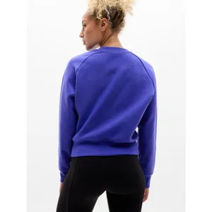 Athleta L Easy Fleece Crew Sweatshirt Borealis Large Regular thumbnail 2