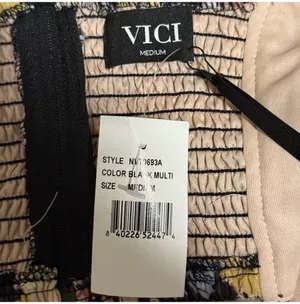 Vici Floral Off the Shoulder Corset Top Size Medium NWT thumbnail 5