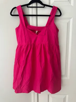 Anthropologie Daily Practice Split-Neck Babydoll Mini Dress, Size XS thumbnail 7