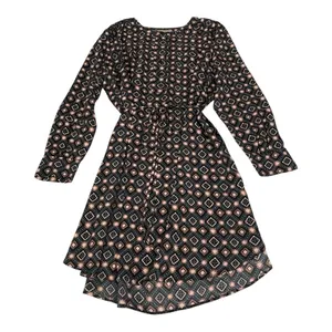 "Loft" Multicolor Geometric Long Sleeves Shirttail Dress Size: Xl thumbnail 6