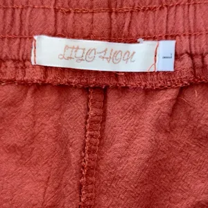 Liyo Hon Orange Ruffle Skort Elastic Waist Boho Mini Shorts Skirt L thumbnail 7