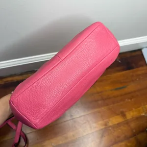 Coach Kelsey Fuschia Pink Leather Tote/Crossbody Bag With Zipper Closure thumbnail 7