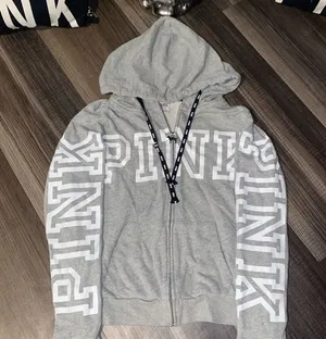 PINK Gray Hoodie thumbnail 1