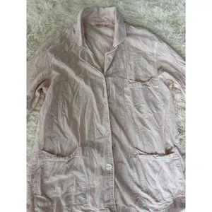 Victoria's Secret XS Pink Striped Long Sleeve Sleep Shirt‎ Pajama Top thumbnail 2