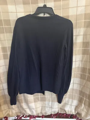 Navy Blue Women's Cardigan Size M thumbnail 3