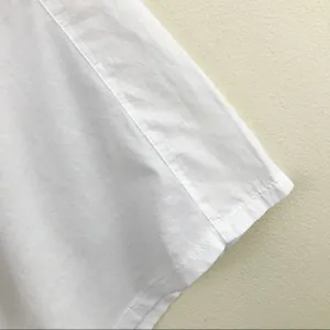 Nordstrom White Cotton Flowy Lightweight Embroidered Boho Peasant Top S new thumbnail 6