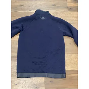 Under Armour Navy Gray Accent Quilted Quarter‑Zip Sweatshirt Size S thumbnail 3