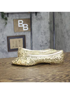 NWT A New Day Womens Sammie Ballet Flats 94685491 Gold Yellow 10M thumbnail 9