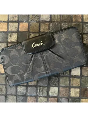 Vintage Y2K Coach signature monogram wallet 🖤 thumbnail 2