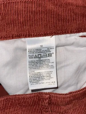 Old Navy Extra High Rise Wide Leg Corduroy Pants Copper Moon Womens 10 Retro 70s thumbnail 7