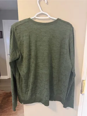 Lululemon Women Green Camo Perforated Mesh Breeze Long Sleeve Shirt Top 12 thumbnail 3