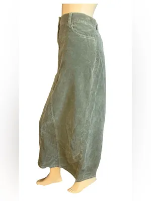 Jones New York Sage Green Corduroy Cotton Blend Maxi Skirt (10) thumbnail 3