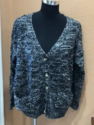 Pol button up knit cardigan thumbnail 1