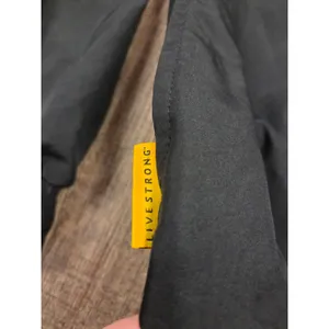 Nike Livestrong Women’s XL Windbreaker Jacket Reversible Black Yellow Hooded Zip thumbnail 3