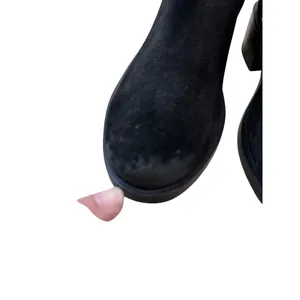Naughty Monkey Womens Black Suede Leather Riding Boots Size 8.5 SKU 7436 thumbnail 11