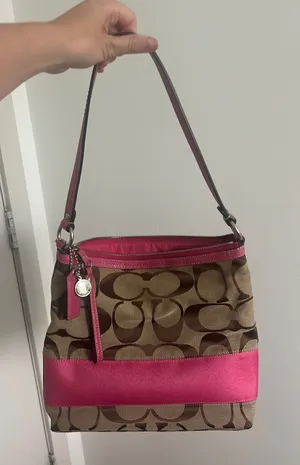 Coach Pink Vintage Shoulder Bag thumbnail 1